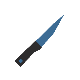 Blue Kitchen Knife