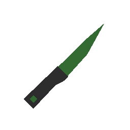 Green Kitchen Knife