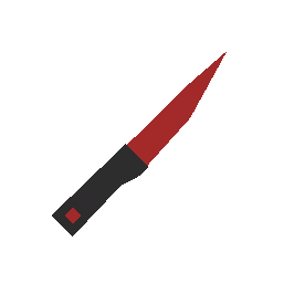 Red Kitchen Knife w/ Player Killcounter