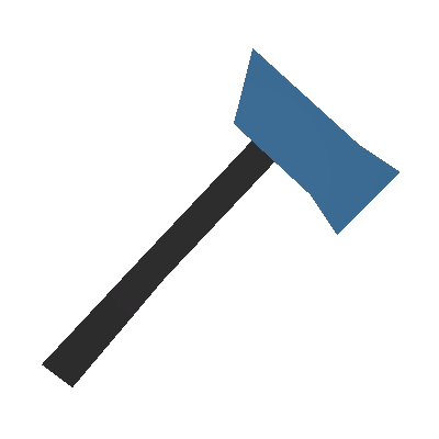 Bubbling Blue Fire Axe