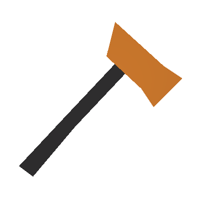 Crystal Shards Orange Fire Axe