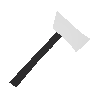 Radioactive 0 Kelvin White Fire Axe