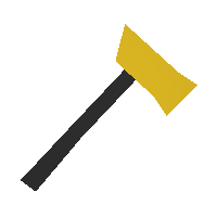 0 Kelvin Yellow Fire Axe