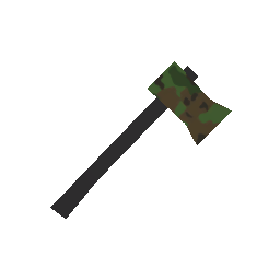 Glitched Woodland Camp Axe