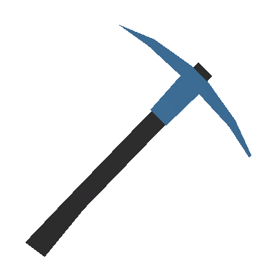 Blossoming Blue Pickaxe