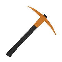 Meta Orange Pickaxe