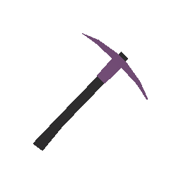 Purple Pickaxe w/ Player Killcounter