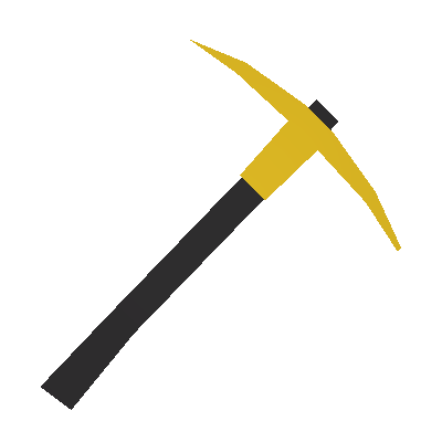 Crystal Shards Yellow Pickaxe