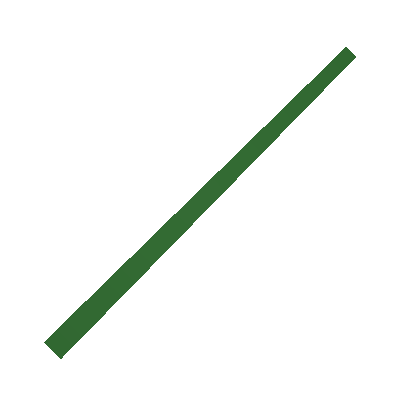 Decked Out Green Pool Cue