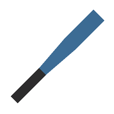 0 Kelvin Blue Baseball Bat