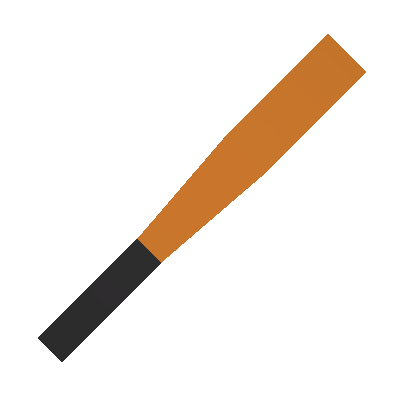 Blossoming Orange Baseball Bat