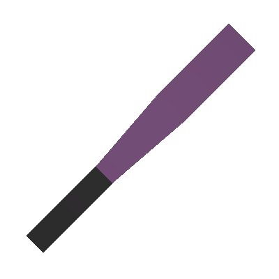 Burning Purple Baseball Bat