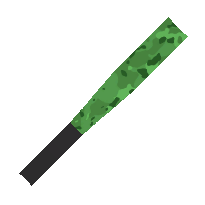 Burning Swampmire Baseball Bat w/ Player Killcounter