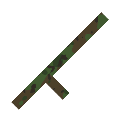 Glitched Woodland Baton