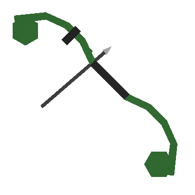 Bubbling Green Compound Bow