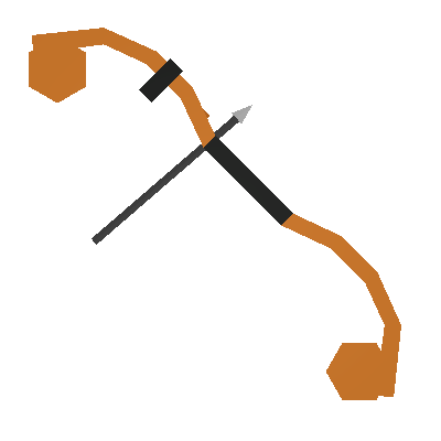 Bubbling Orange Compound Bow