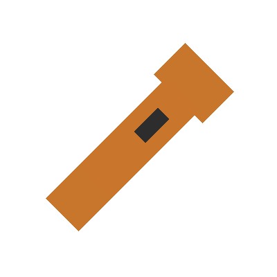 Burning Orange Flashlight