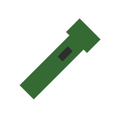 Burning Green Flashlight