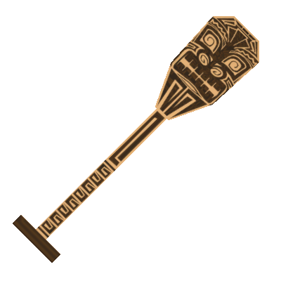 Bubbling Tiki Paddle