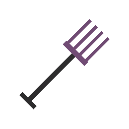 Purple Pitchfork w/ Player Killcounter