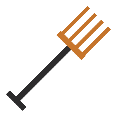 Energized Orange Pitchfork