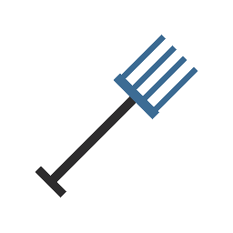 Blue Pitchfork w/ Player Killcounter