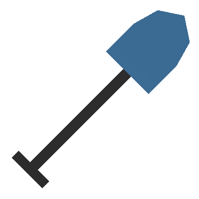 Burning Blue Shovel