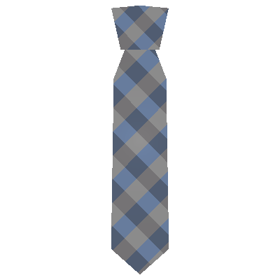 Gray-Blue Plaid Tie