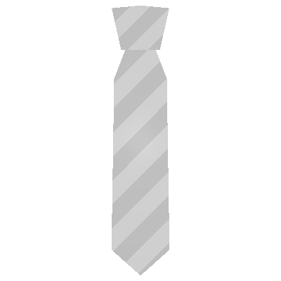White Striped Tie