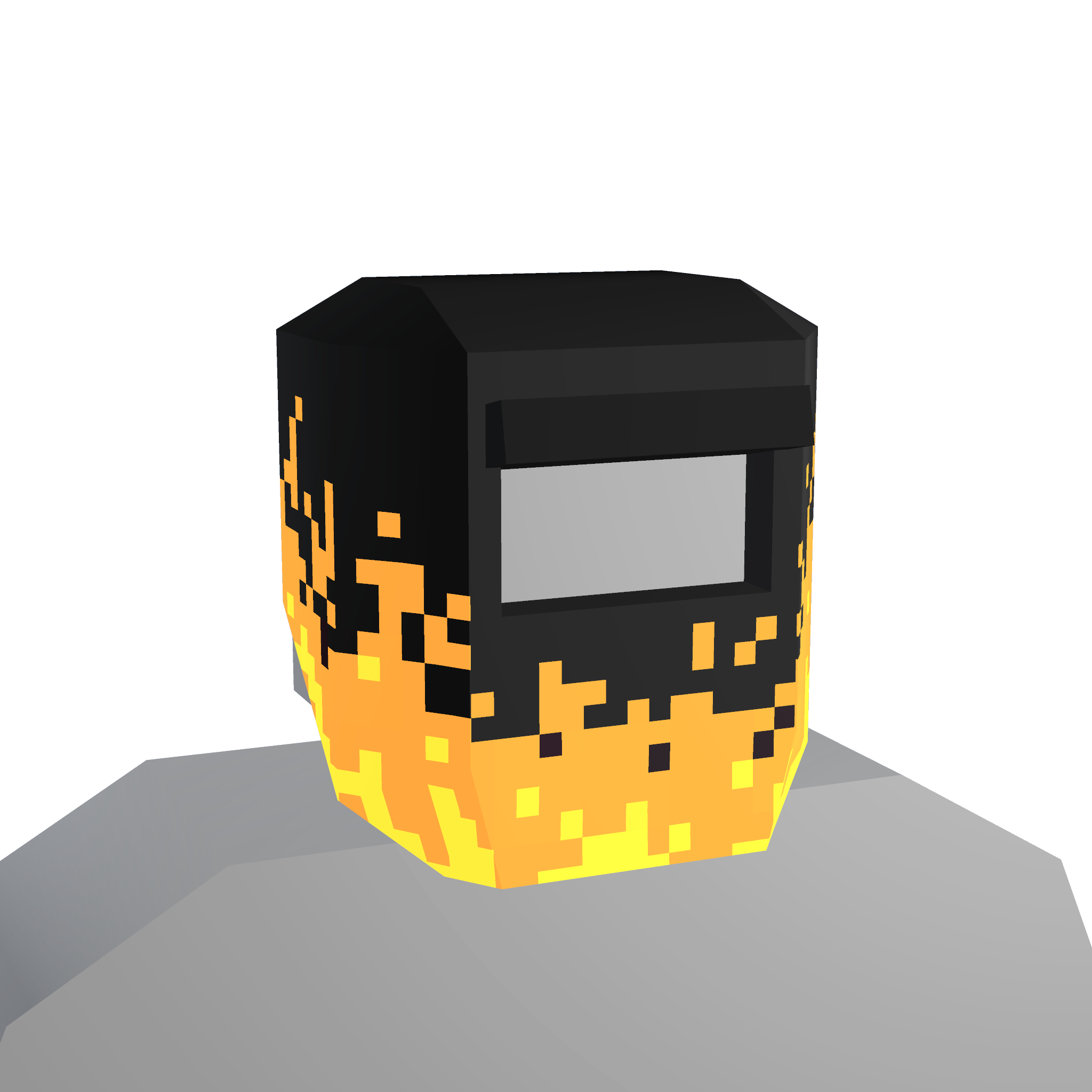 Mythical Electrostatic Spark-coated Welding Mask