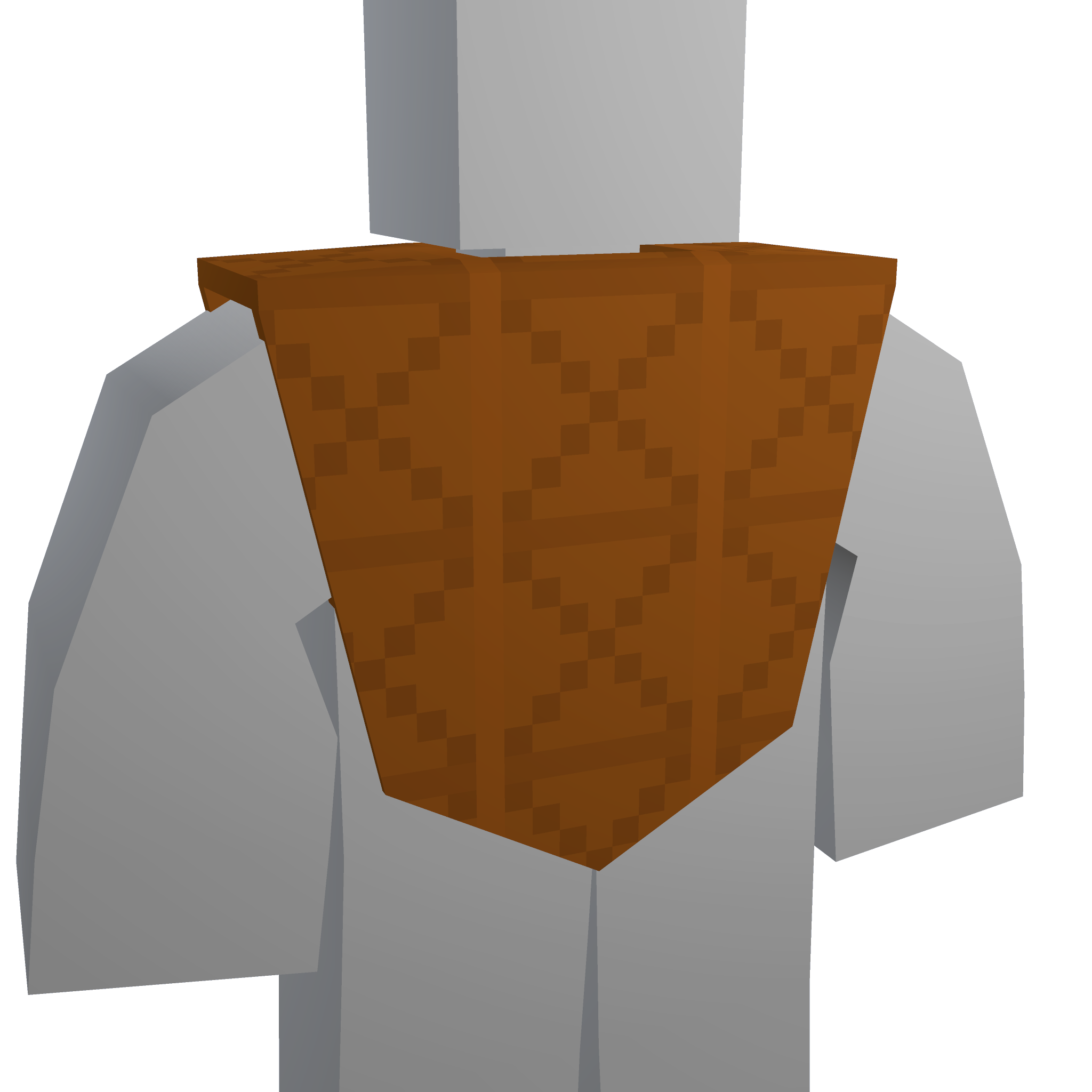 Orange Knitted Poncho