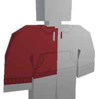 Red Split Hoodie