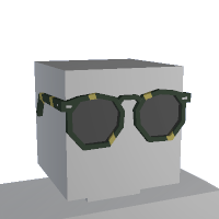 Green Modern Glasses