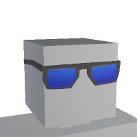 Blue Mirrored Glasses