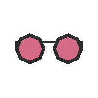 Mythical Atomic Rose Tinted Glasses