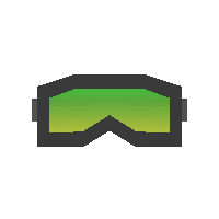 Green Ski Goggles