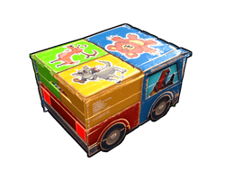 Stickered Toy Car