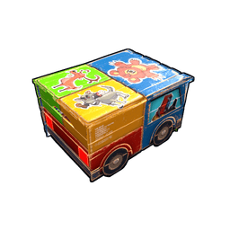 Stickered Toy Car