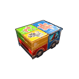 Stickered Toy Car