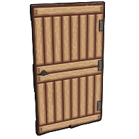 Pixel Wooden Door in Rust