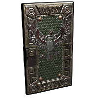 Eagle Sheet Metal Door in Rust