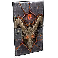 Molten Visage Metal Door