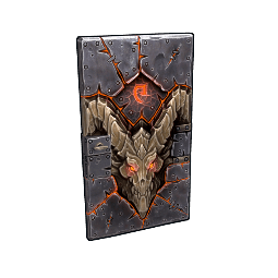 Molten Visage Metal Door