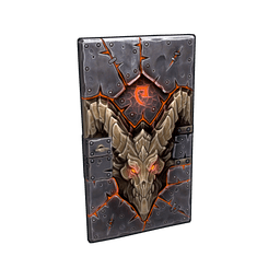 Molten Visage Metal Door