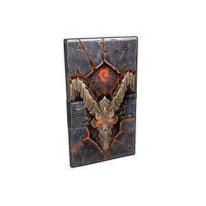 Molten Visage Metal Door