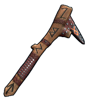 Ancient Runic Pick Axe in Rust