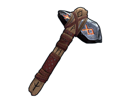 Ancient Runic Stone Hatchet