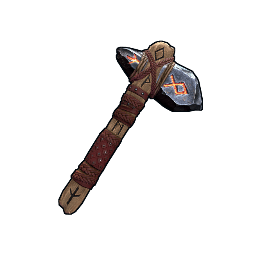 Ancient Runic Stone Hatchet