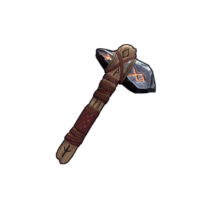 Ancient Runic Stone Hatchet