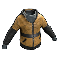 Caution Hoodie in Rust